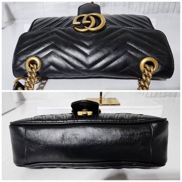 Authentic Gucci GG Marmont Medium Matelassé Shoulder Bag - Picture 6 of 14